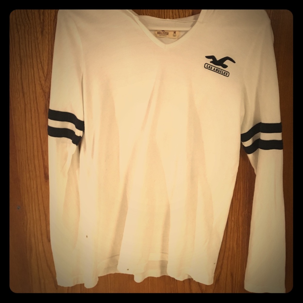 Hollister white hoodie